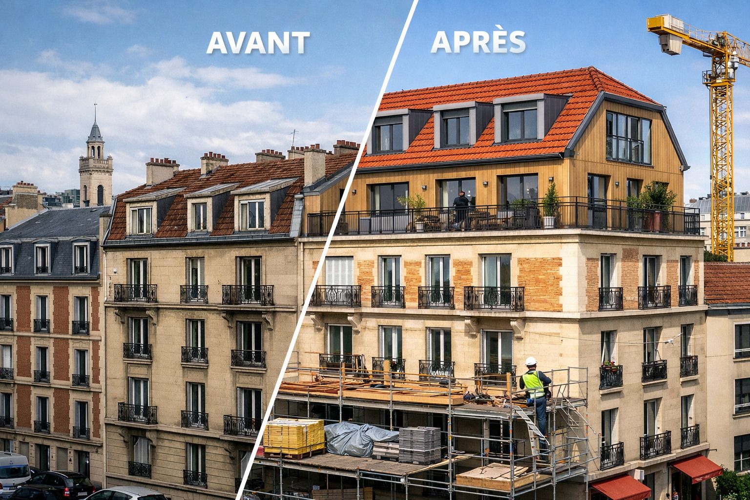 Surélévation d’immeuble à Vincennes (94300)