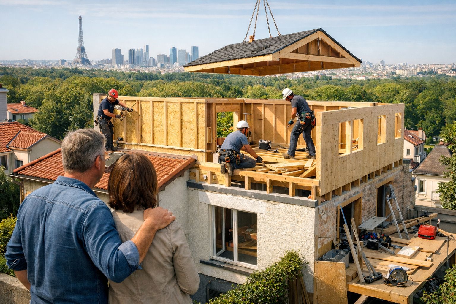 Surélévation de maison à Vincennes (94300