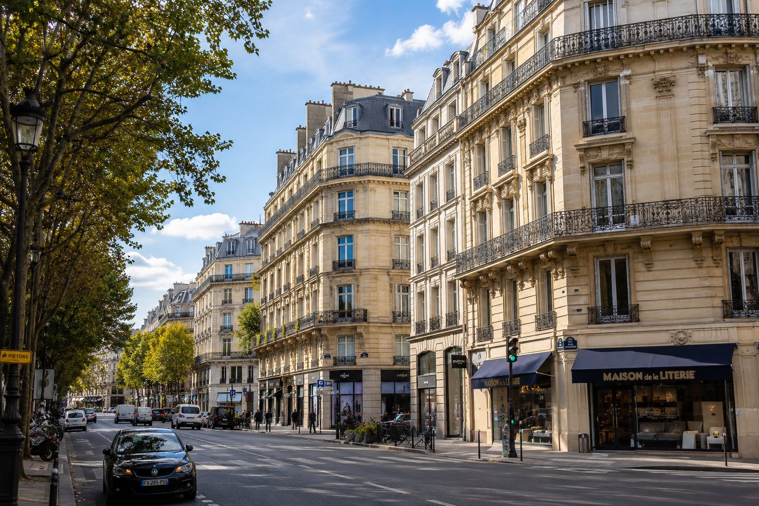 Rénovation qui respecte les caractéristiques d'un appartement haussemannien