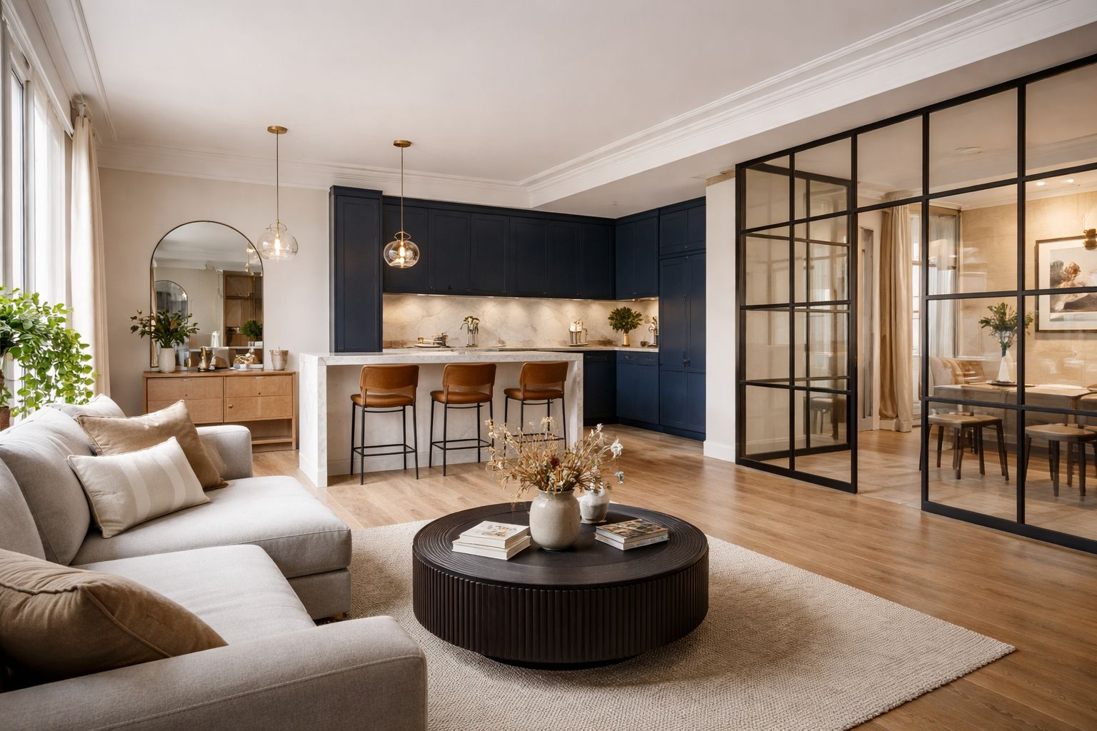 Rénovation d'un appartement familial à Puteaux