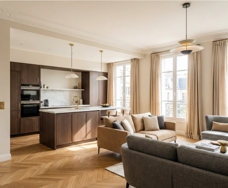 Rénovation d'appartement dans les Hauts-de-Seine (92) : un accompagnement complet de A à Z avec BELMARD BÂTIMENT