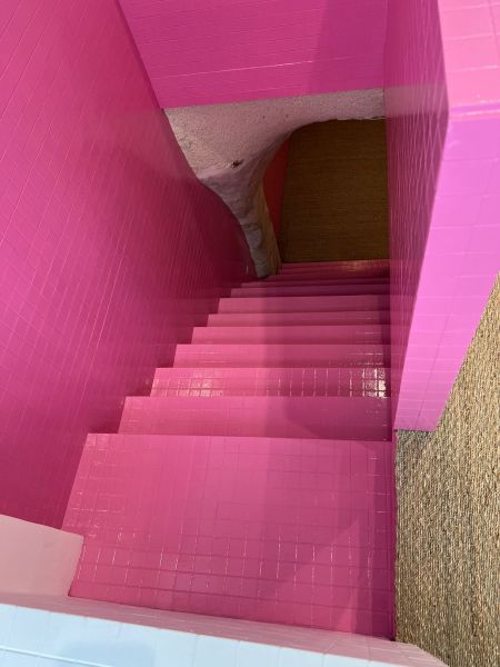 Mise en peinture d'un escalier