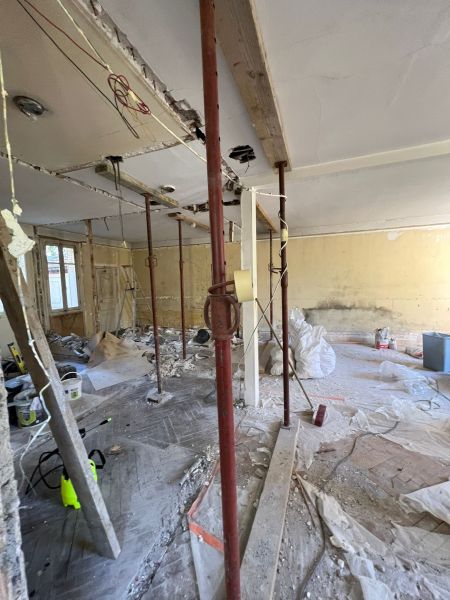 Démolition et installation d'IPN dans un salon 