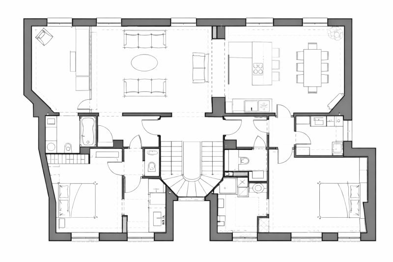 Réhabilitation complète d'un appartement haussmannien à Paris 8