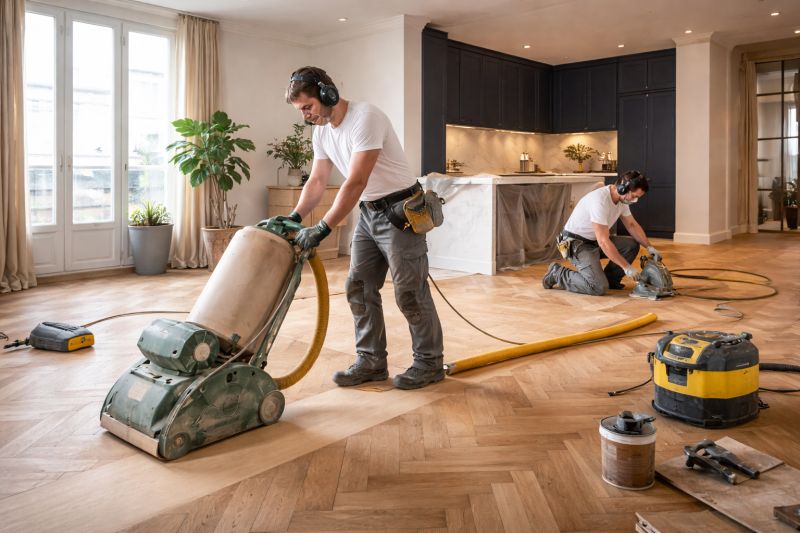 Rénovation de parquet massif à Puteaux