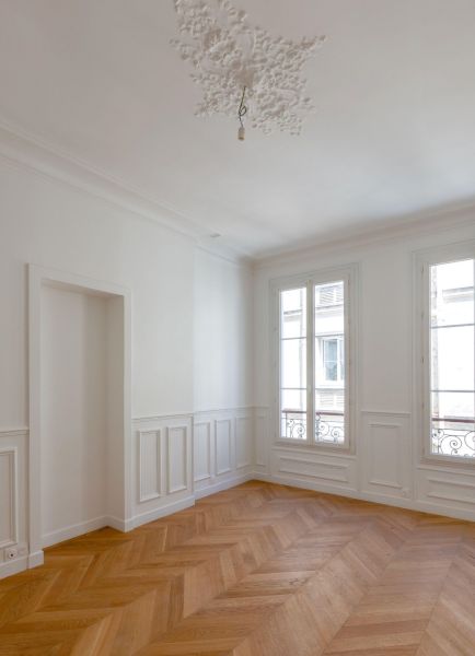 Rénovation parquet et moulures