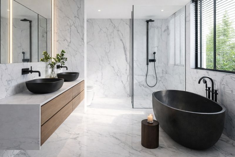 Rénovation d'une salle de bain avec baignoire à Paris