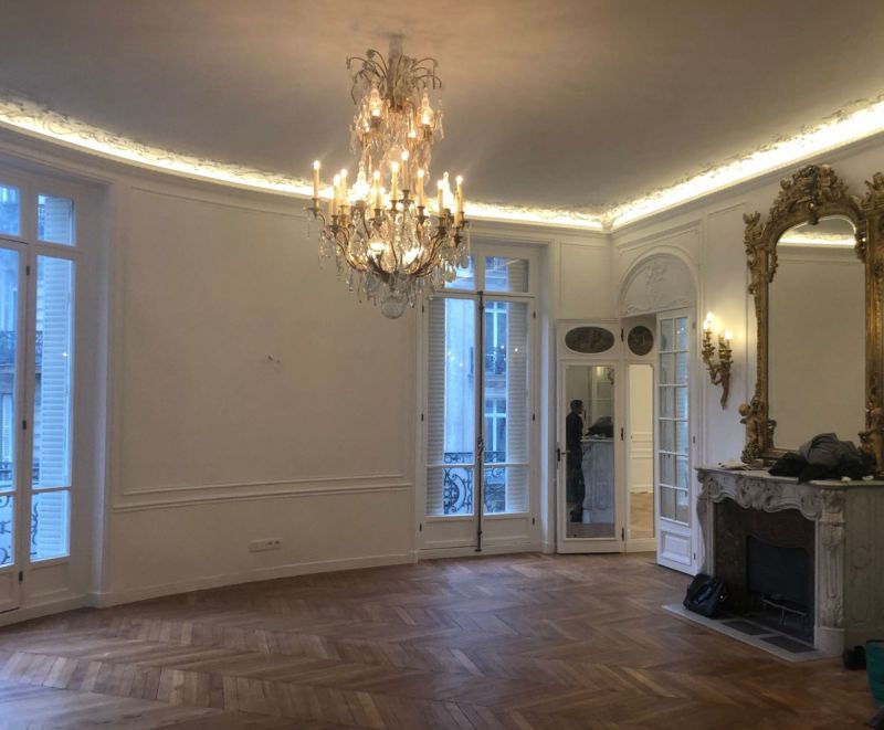 Rénovation d'un appartement Haussmannen de 300m2 à Paris 8ème près des champs élysées