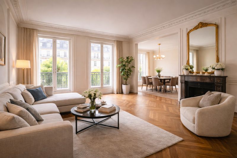 Agrandissement d'un salon à Paris 6