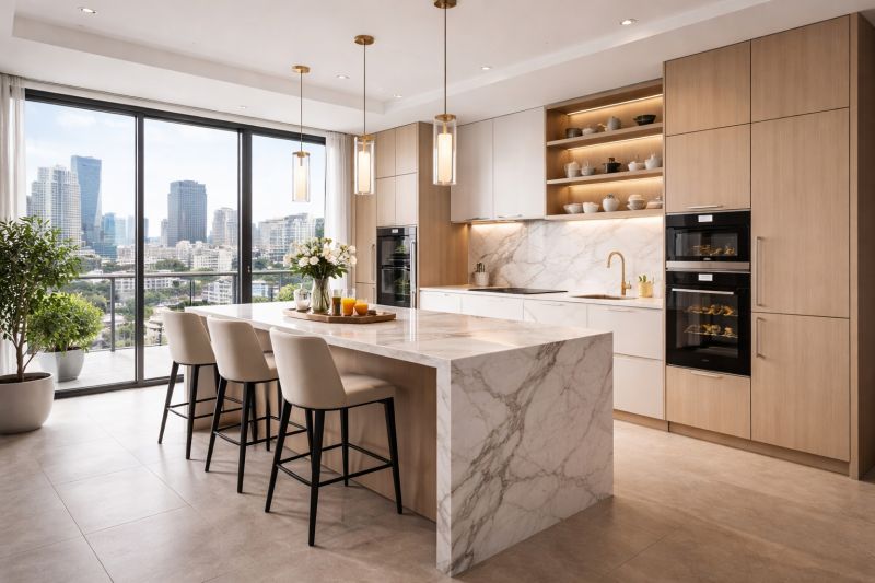 Pose de cuisine haut de gamme à Puteaux