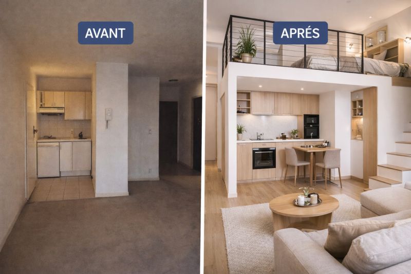 Rénovation intégral d'un petit appartement à Puteaux