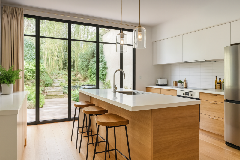 Rénovation d'une cuisine dans une maison des années 20 à La Campagne à Paris
