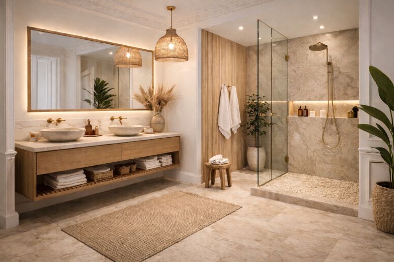 Travaux de rénovation d'une salle de bain à Puteaux