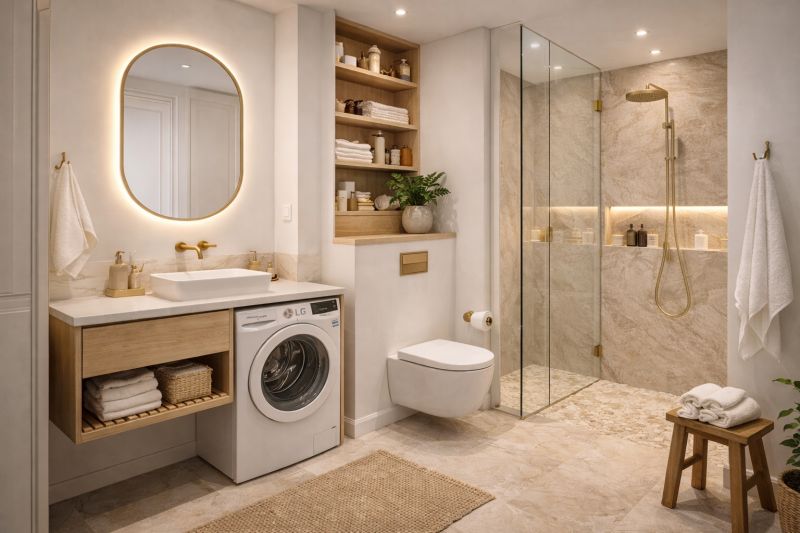Aménagement d'une salle de bain à Puteaux